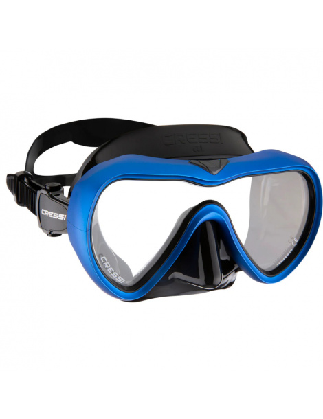 Cressi A1 scuba diving mask blue