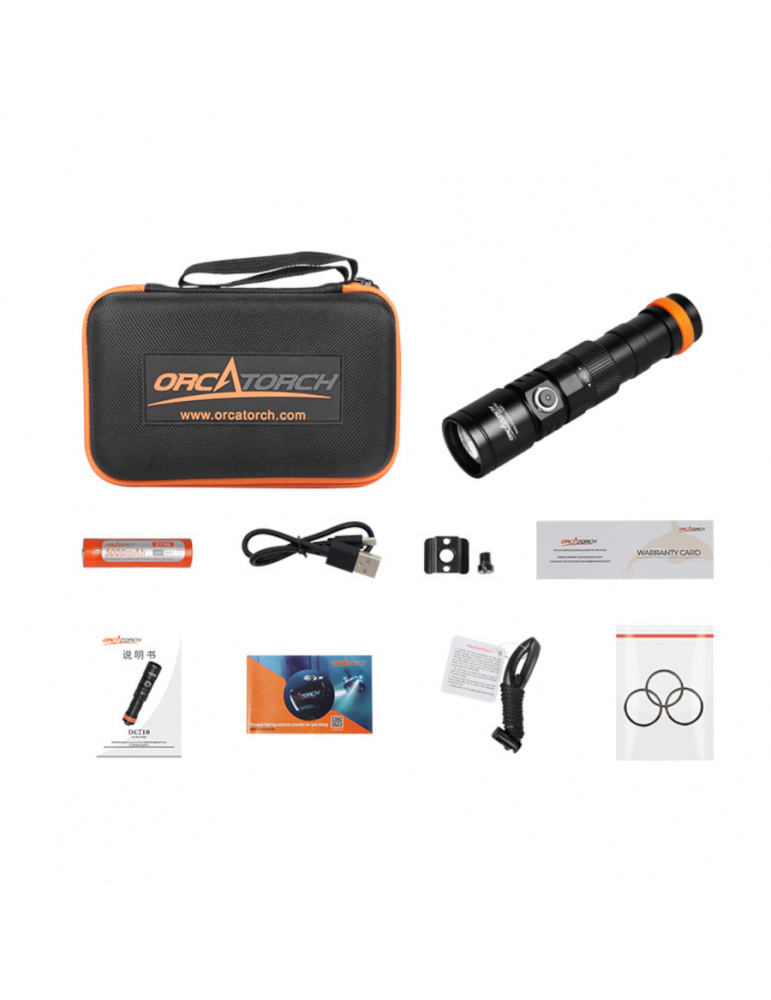 OrcaTorch DC710 Dive Light