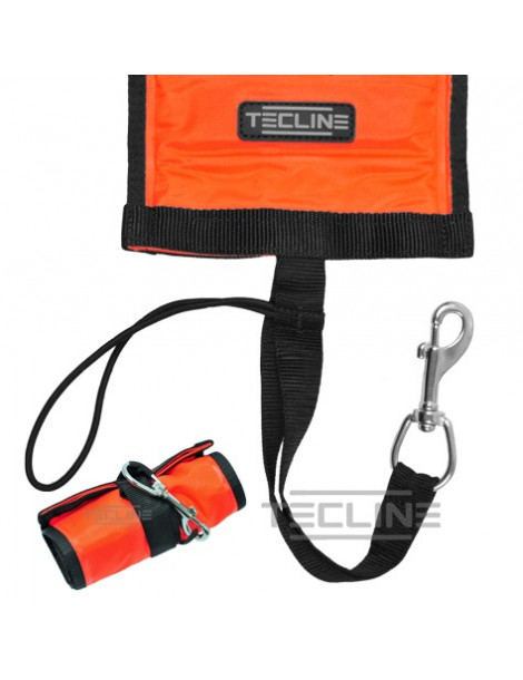 Tecline Open buoy 25/122 cm with weights - orange