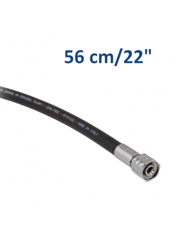 LP rubber flex regulator hose - 56 cm/22"