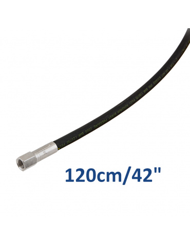 HP hose 120 cm black rubber